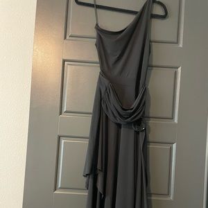 Express women’s one shoulder asymmetrical black dress size 6